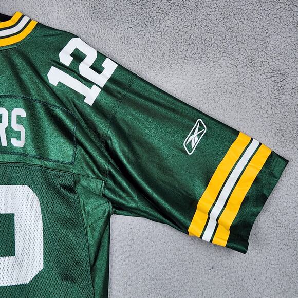 GREEN BAY PACKERS Jersey Mens Medium Green AARON RODGERS NFL ONFIELD ADIDAS - Picture 12 of 16
